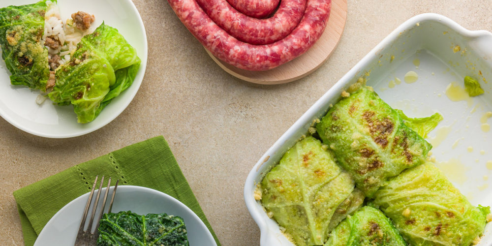 Recipe: Cabbage and sausage rolls