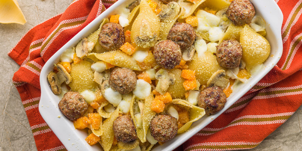 Recipe: Baked pasta with meatballs