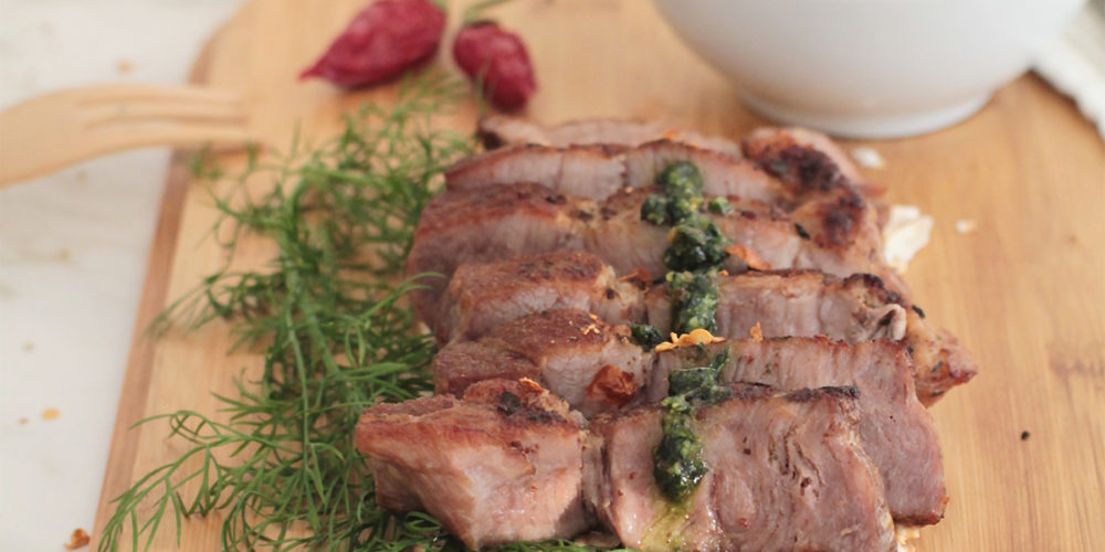 Ricetta Tagliata di coppa con crema di cavolo nero