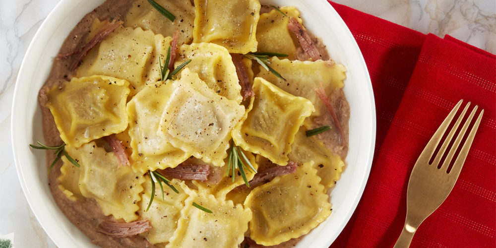 Ricetta Ravioli ripieni di stinco