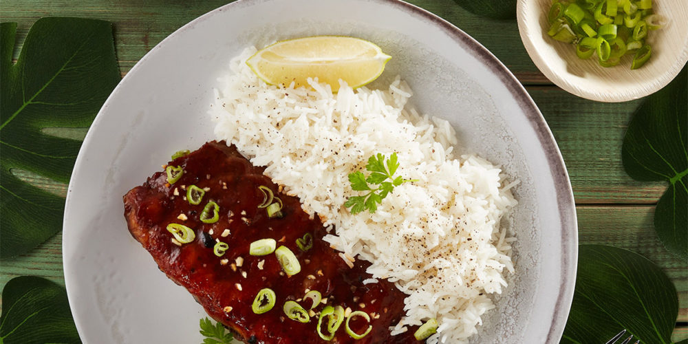 Ricetta Sticky asian ribs con riso