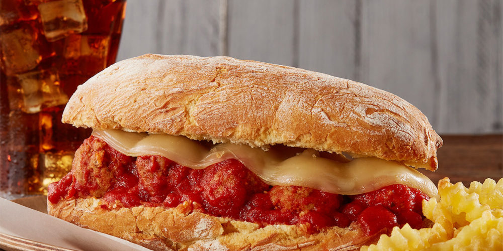 Ricetta Panino con polpette al sugo e formaggio filante